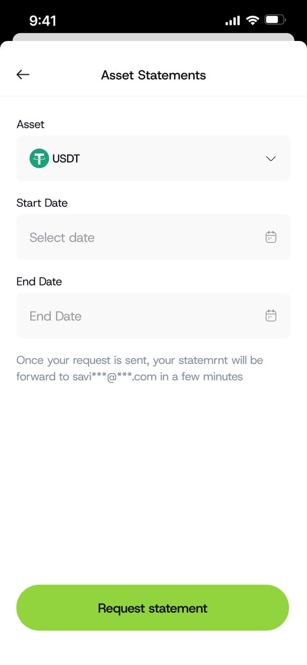 Request a statement