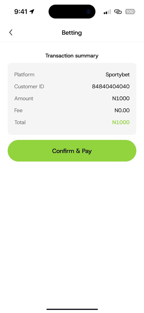 Confirm and pay