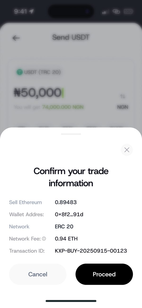 Confirm and send