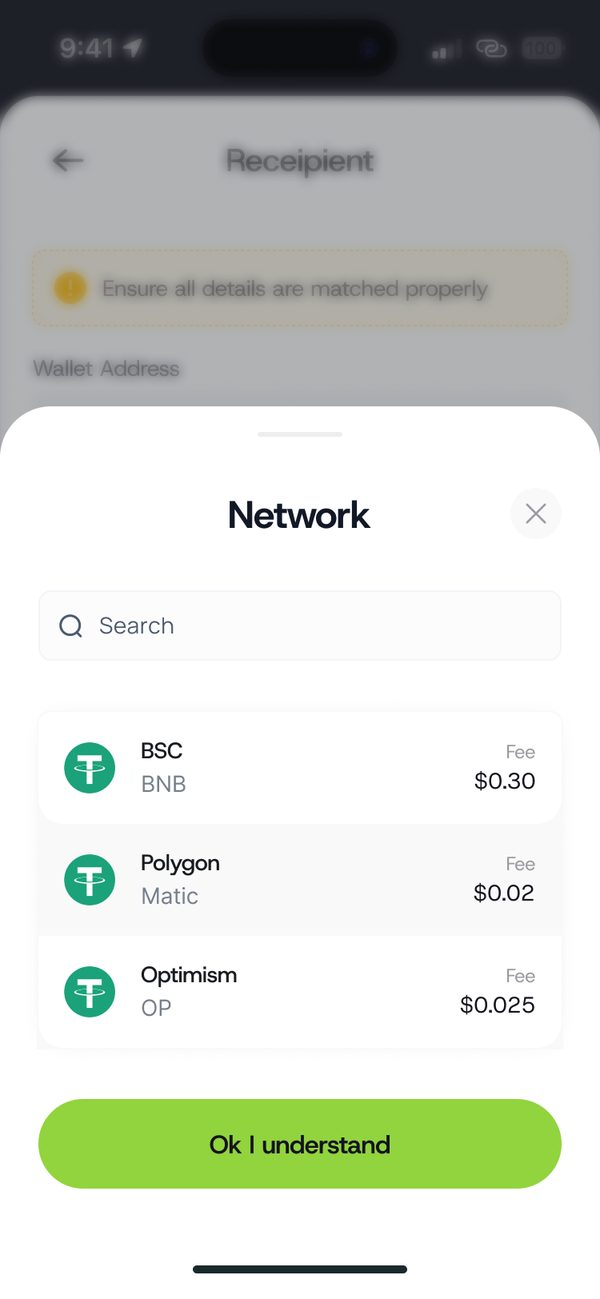 Pick the network