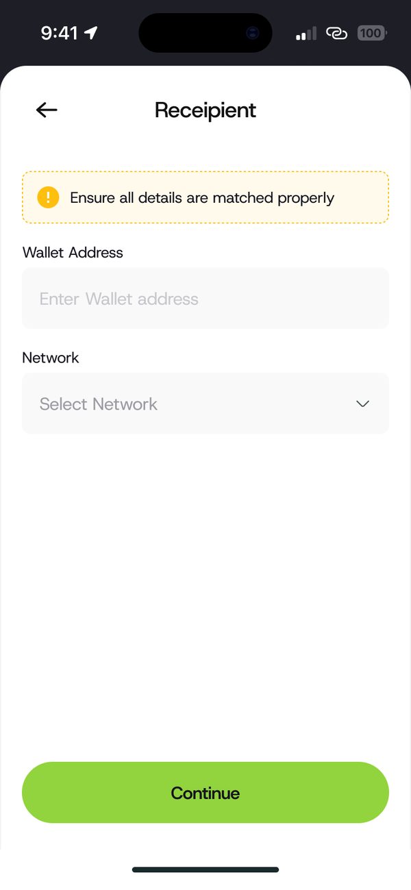 Add the recipient