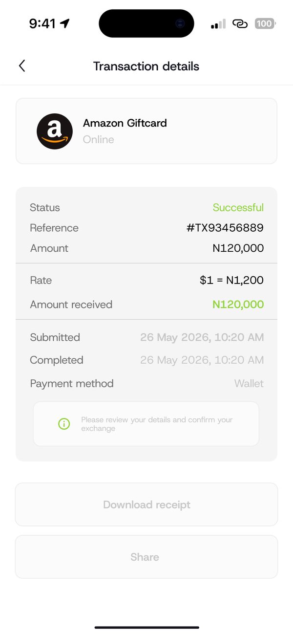 Open the trade details