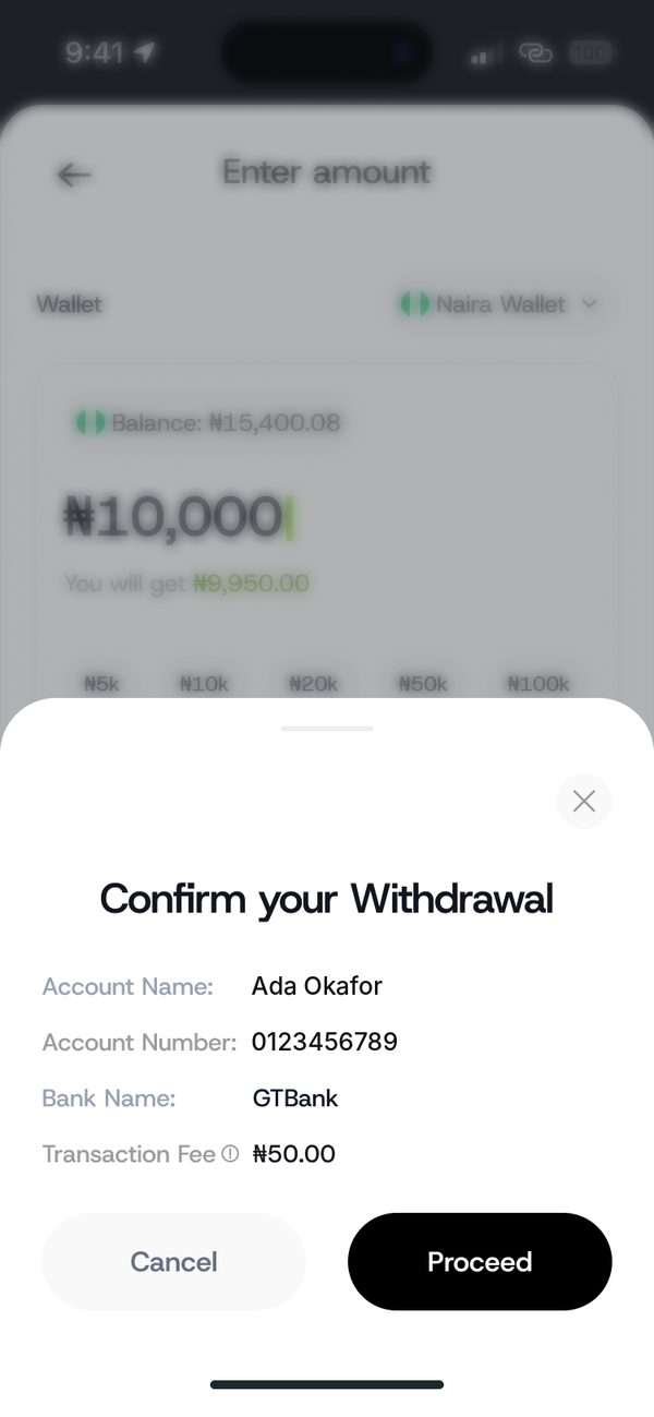 Confirm the details