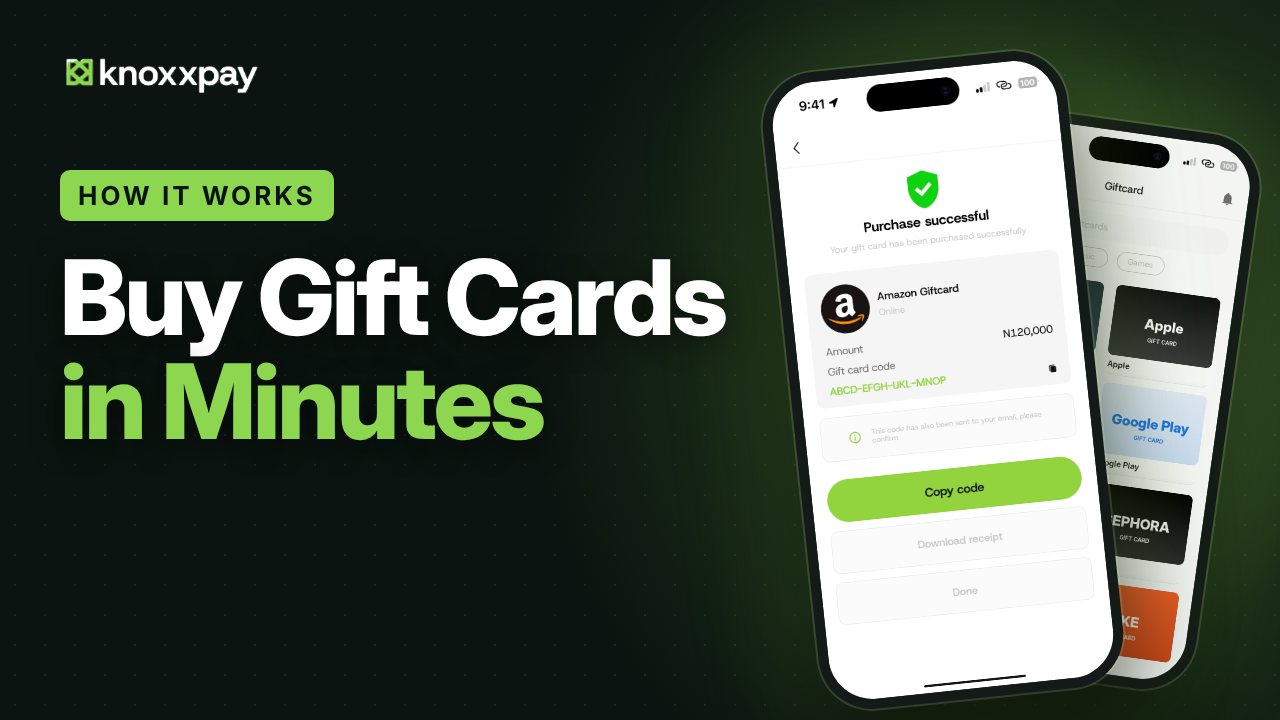 Guide: how to buy a gift card on KnoxxPay