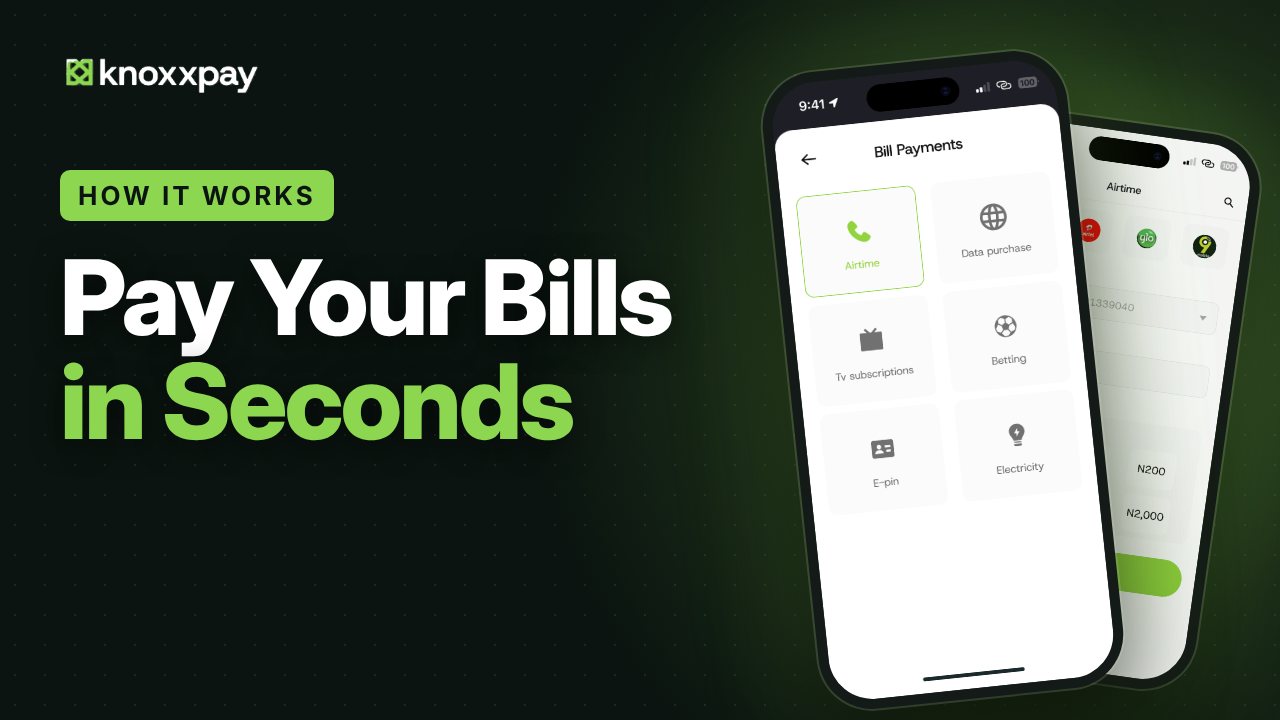 Guide: how to pay bills on KnoxxPay