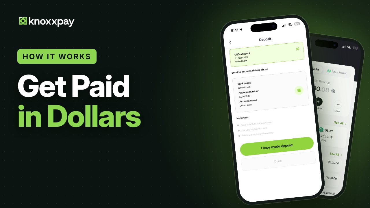 Guide: how to get your USD account details